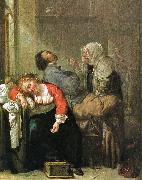 Jacob Duck Sleeping Woman oil painting